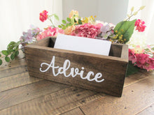 Load image into Gallery viewer, Rustic wooden advice box by Perryhill Rustics
