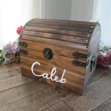 Load image into Gallery viewer, Wooden kids keepsake trunk by Perryhill Rustics
