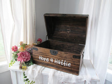 Load image into Gallery viewer, Large wooden keepsake trunk by Perryhill Rustics
