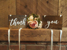 Load image into Gallery viewer, Thank you photo prop wedding signs by Perryhill Rustics
