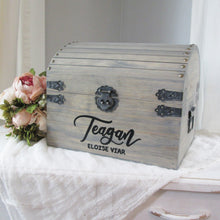 Load image into Gallery viewer, weathered grey keepsake chest
