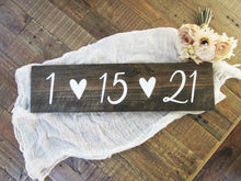 Load image into Gallery viewer, Save or change the date wooden sign by Perryhill Rustics
