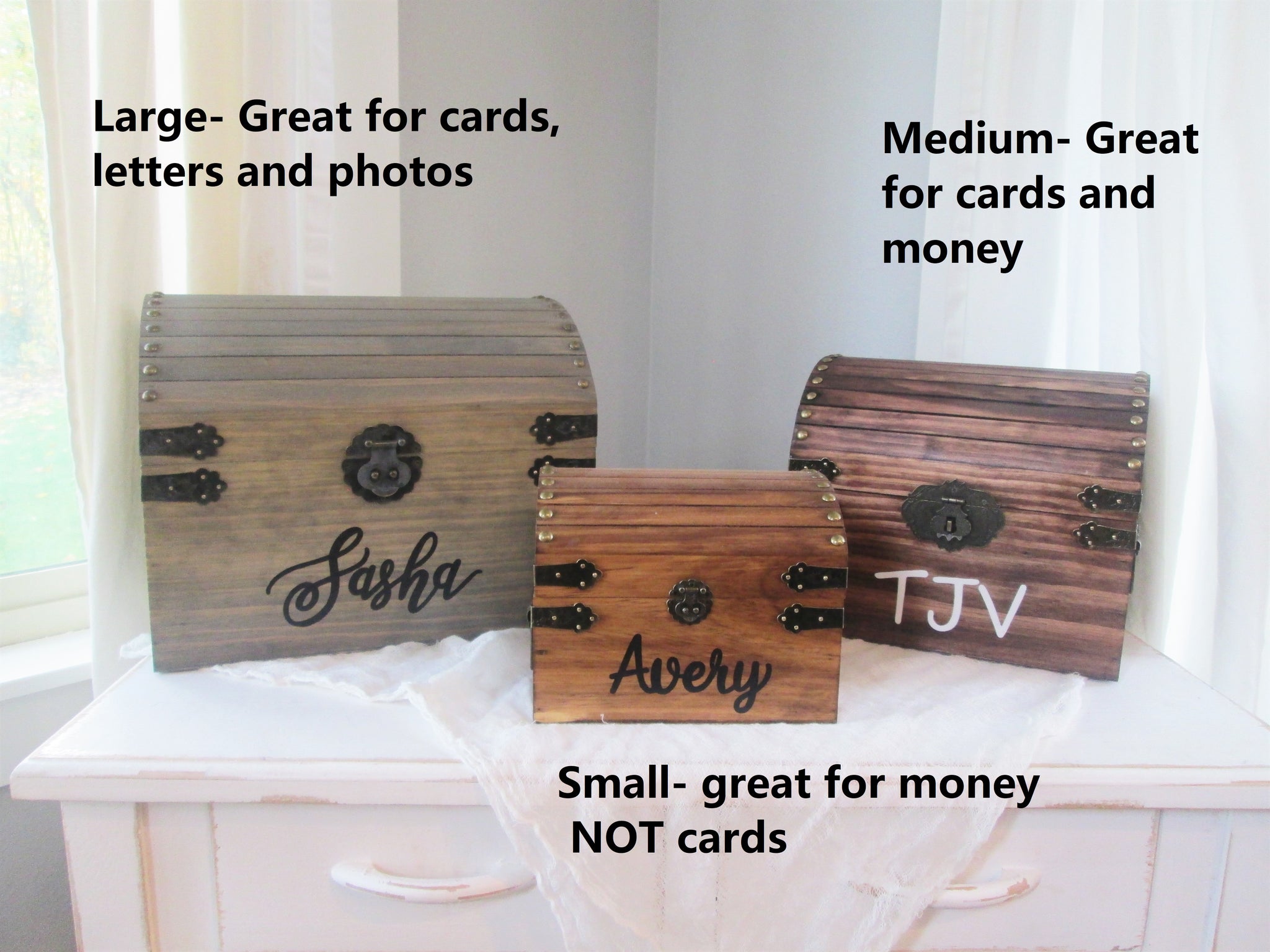 Rustic Wedding Card Box with Heart and Initials Personalized Wedding Card  Box Ideas Wood Card Box With Lock Option Wedding Keepsake Box