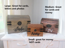 Load image into Gallery viewer, Keepsake trunk size comparison. Perryhill Rustics
