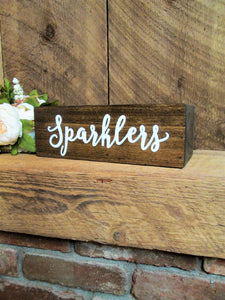 wooden sparklers box by Perryhill Rustics