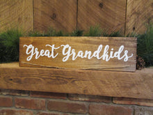 Load image into Gallery viewer, Great grandkids photo holder sign by Perryhill Rustics
