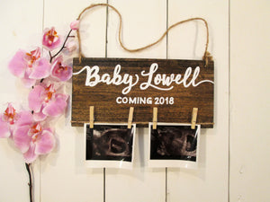 Baby announcement sign by Perryhill Rustics