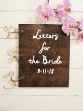 Load image into Gallery viewer, Letters for the Bride wooden book by Perryhill Rustics
