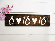 Load image into Gallery viewer, Wooden Save the Date Sign by Perryhill Rustics
