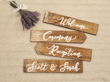 Load image into Gallery viewer, Wooden directional signs by Perryhill Rustics

