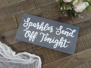 Sparkler Send off Sign by Perryhill Rustics