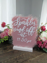 Load image into Gallery viewer, Sparkler Send off Acrylic Sign
