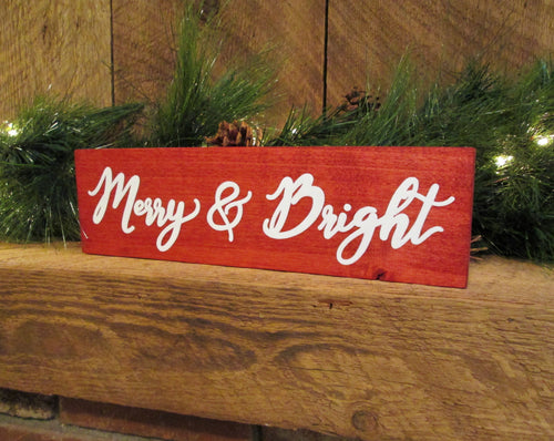 Hand painted wooden Christmas sign by Perryhill Rustics