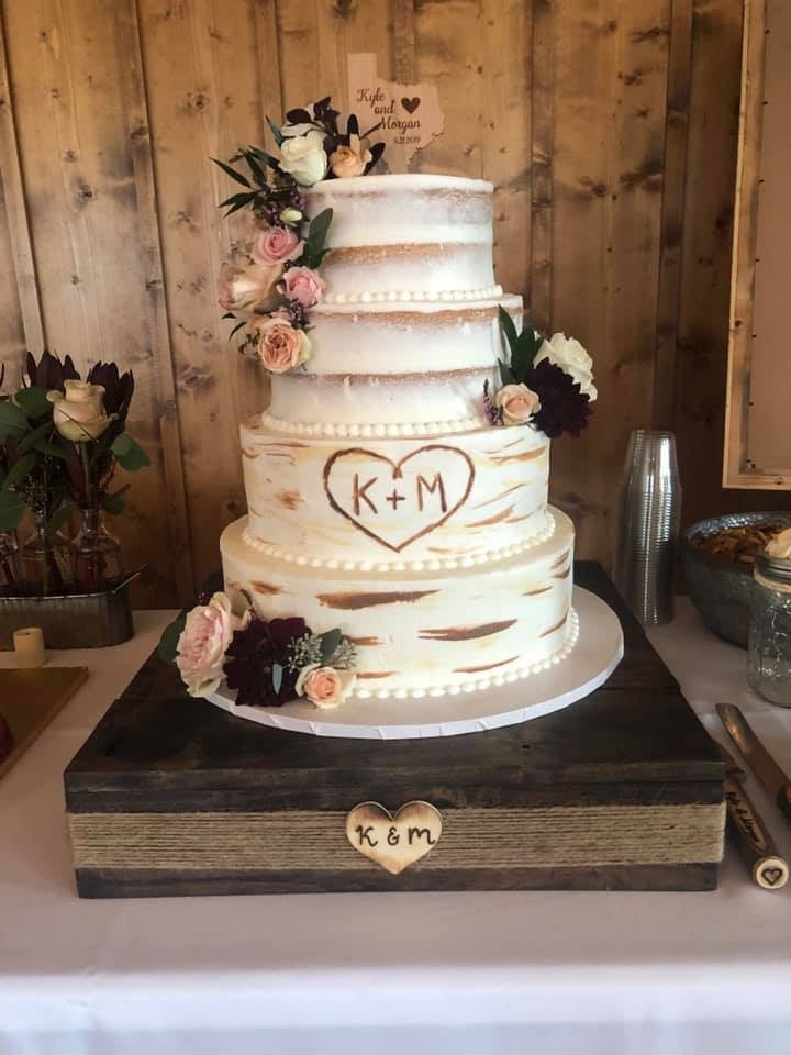Personalized Wooden Cake Stand - Wedding Decor by Perryhill Rustics ...