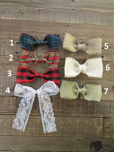 Load image into Gallery viewer, stocking hanger bow style options for Perryhill Rustics
